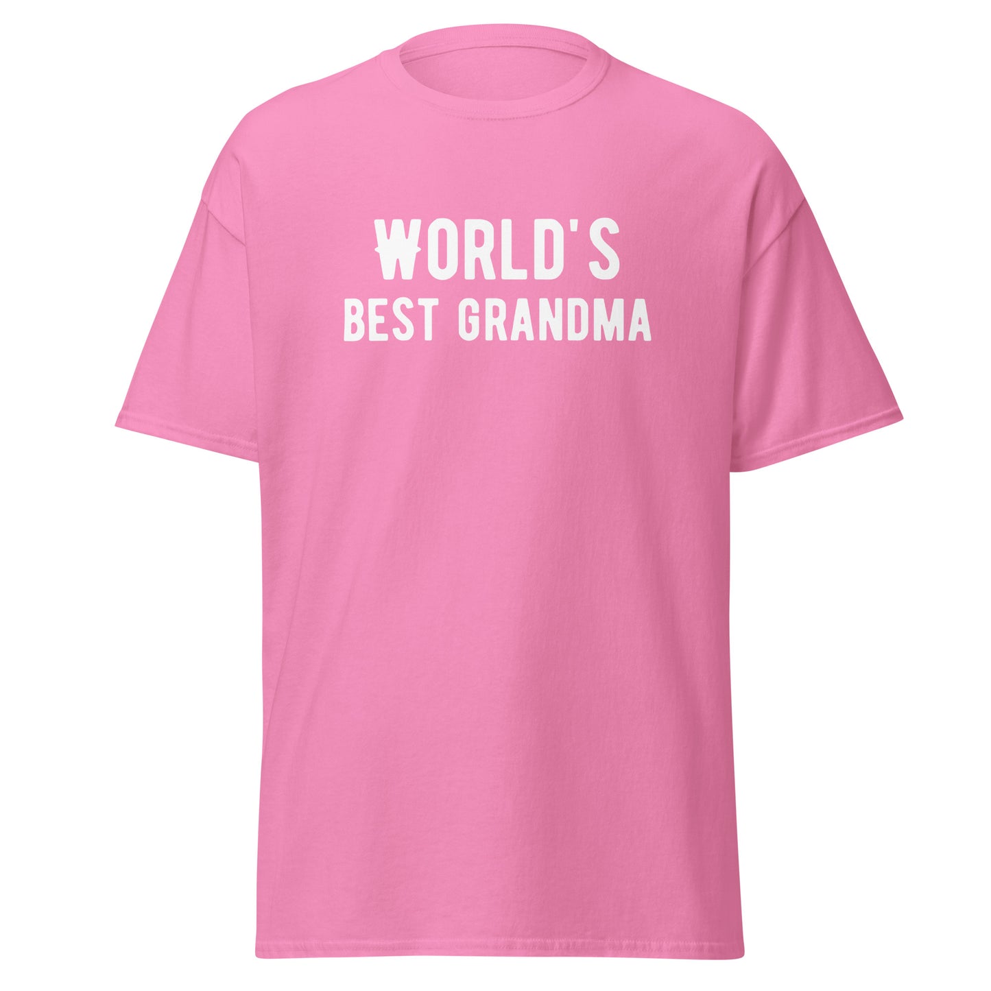 The Worlds Best Grandma T-Shirt by FunnyDripStore comes in cardinal and features bold white lettering—an ideal funny or meme shirt for your favorite grandma.