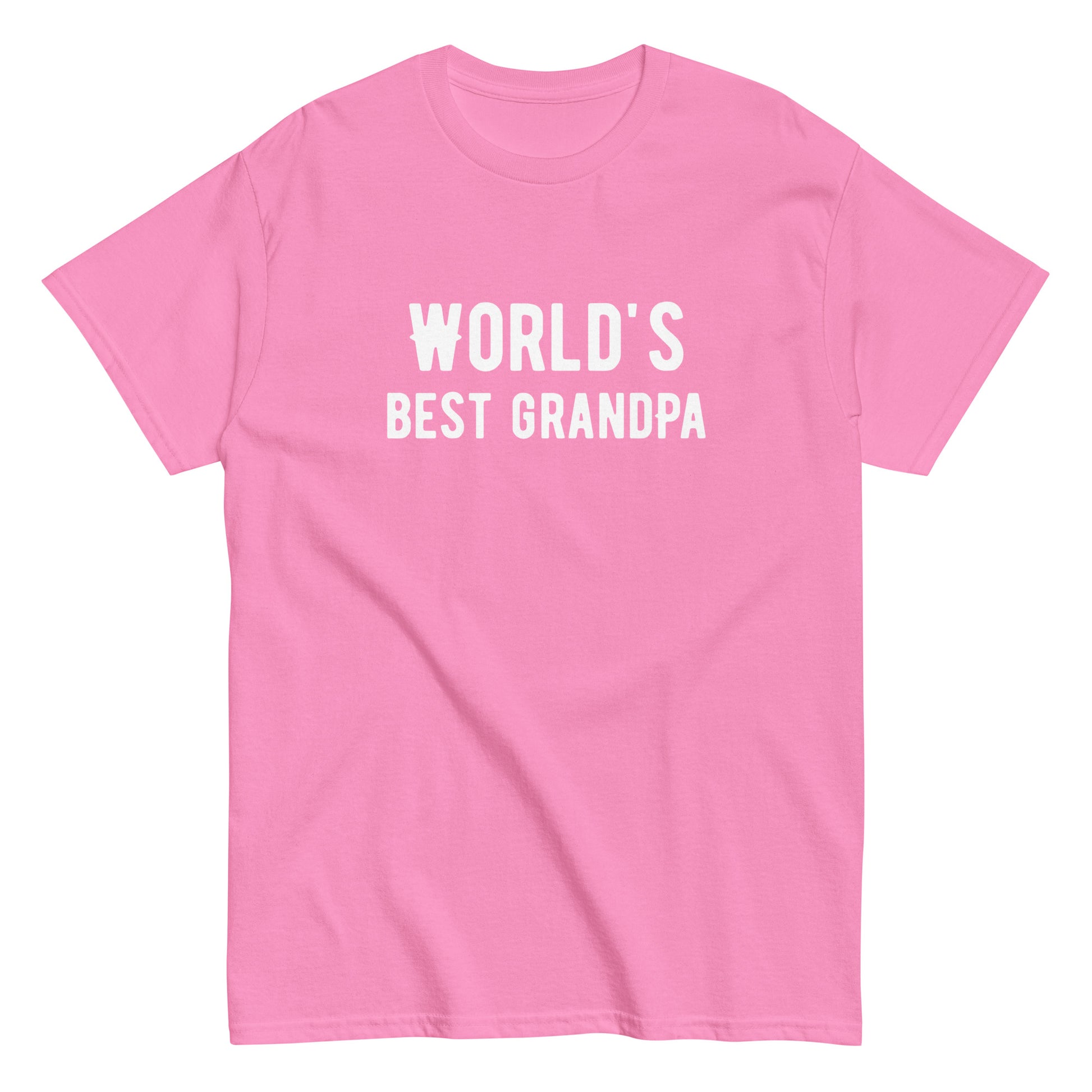 The Worlds Best Grandpa T-Shirt by FunnyDripStore is a black tee with WORLDS BEST GRANDPA in bold white print—an ideal meme shirt for grandpas who love humor.