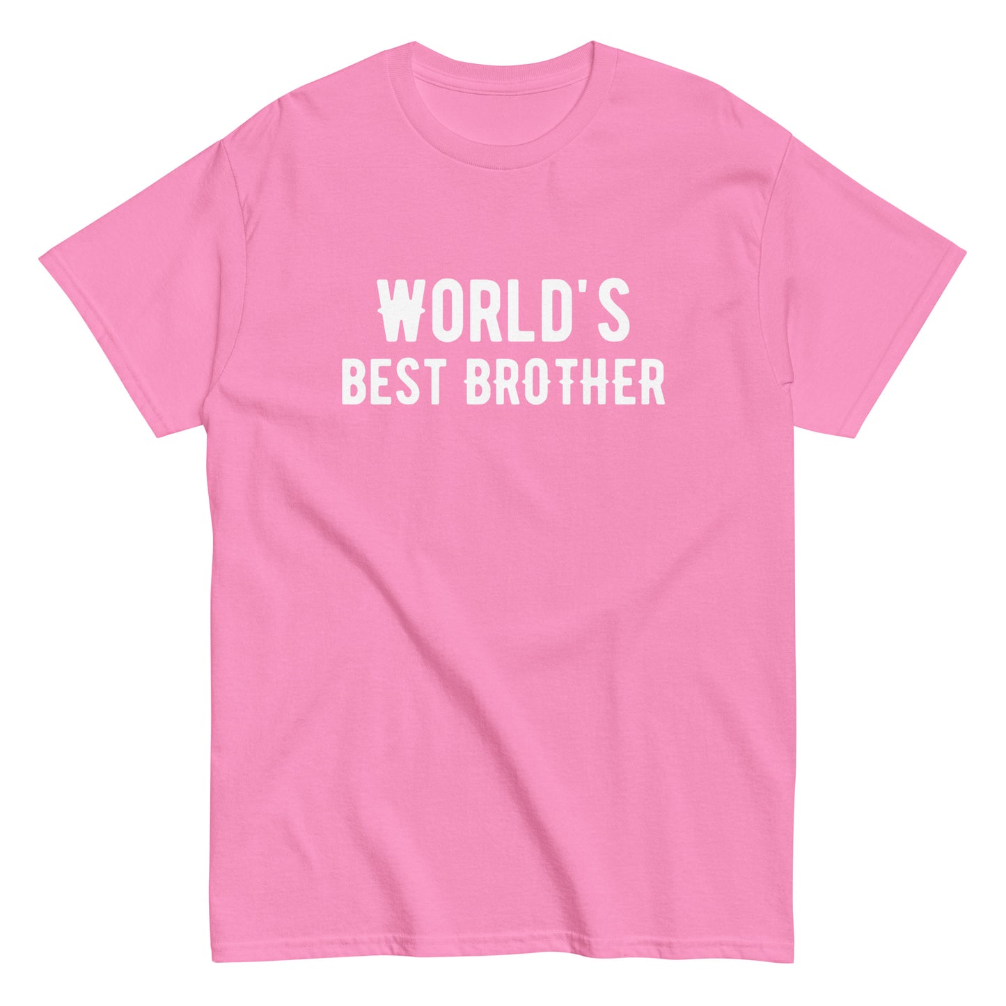 The Worlds Best Brother T-Shirt by FunnyDripStore features the bold phrase in white on a navy shirt—a fun way to show sibling pride.
