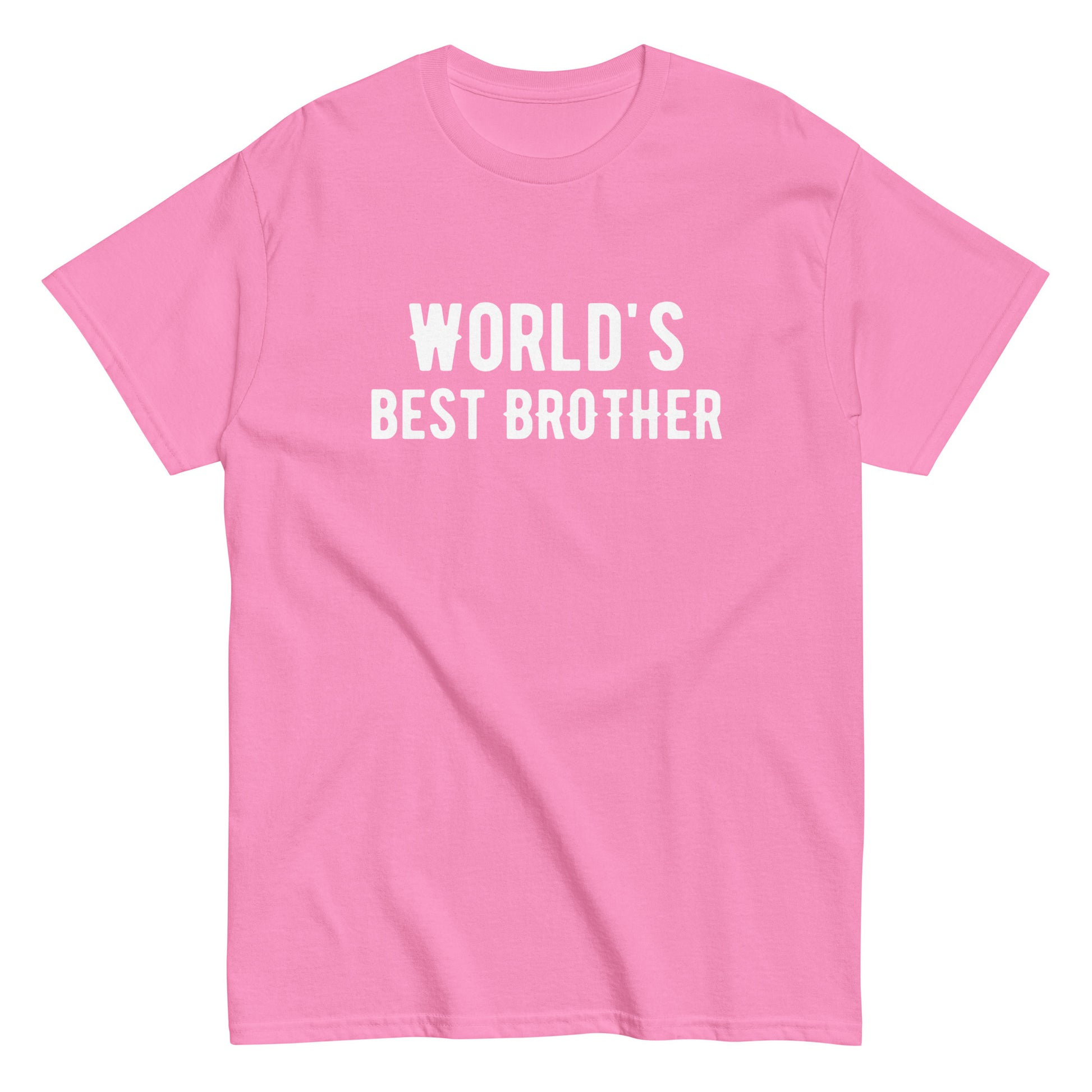 The Worlds Best Brother T-Shirt by FunnyDripStore features the bold phrase in white on a navy shirt—a fun way to show sibling pride.