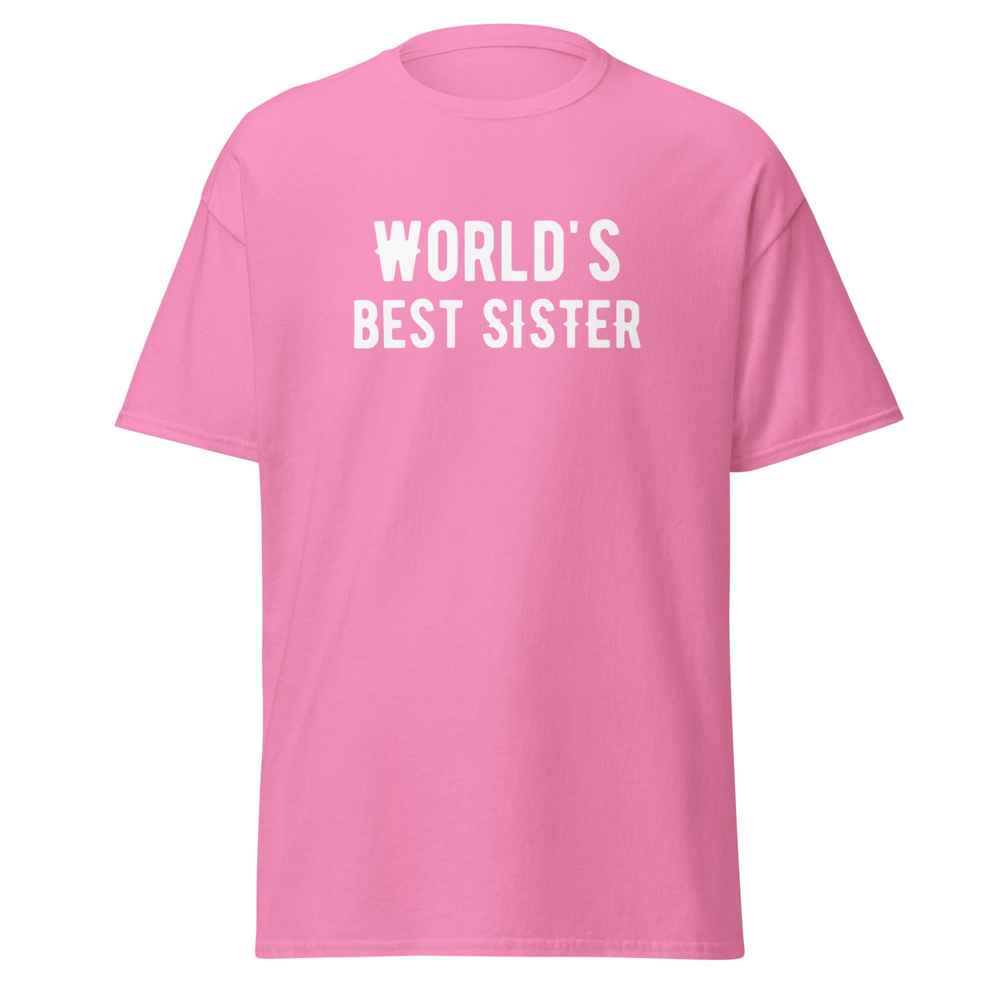 The Worlds Best Sister T-Shirt by FunnyDripStore is a purple tee with bold white text—an ideal funny gift for sisters who love humor.