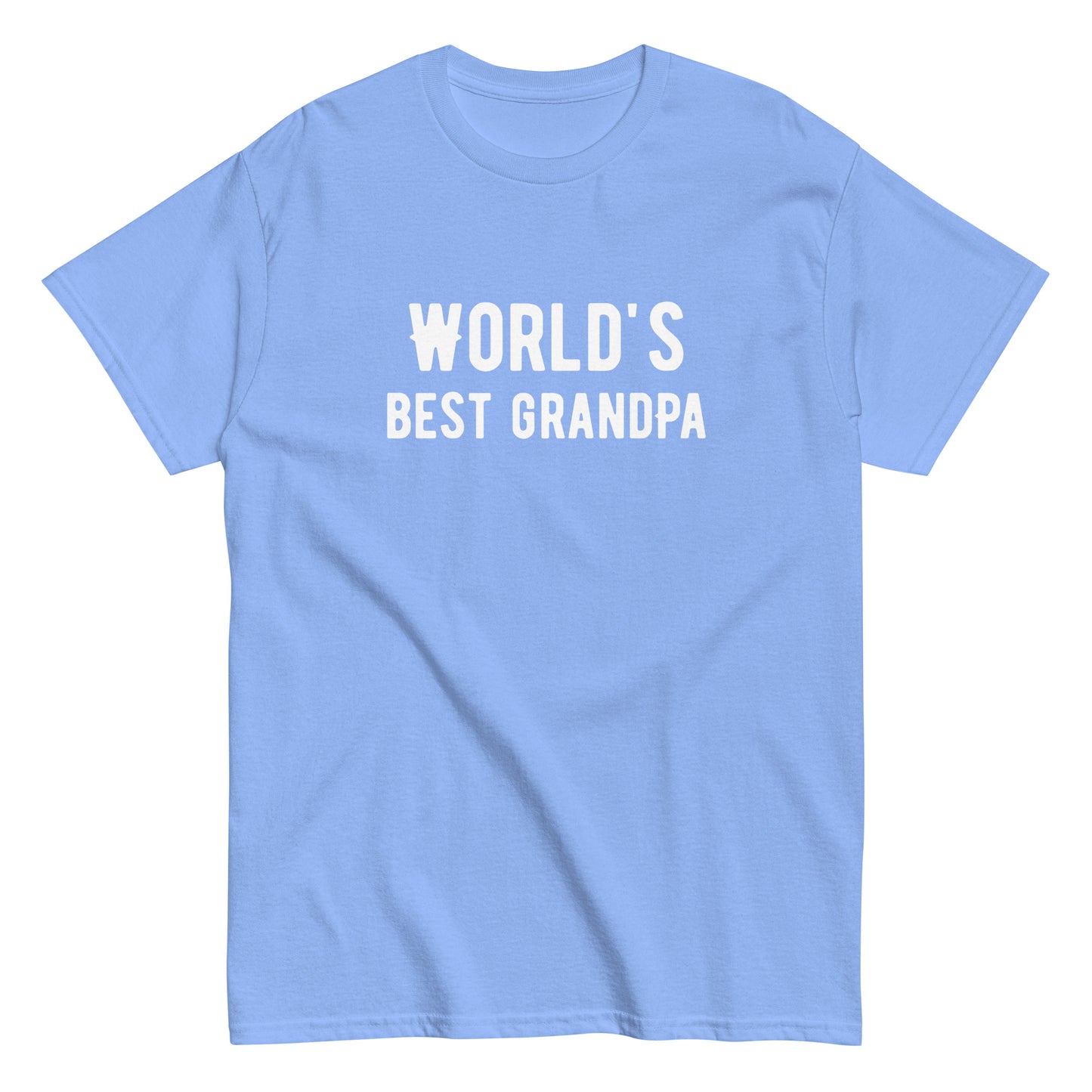The Worlds Best Grandpa T-Shirt by FunnyDripStore is a black tee with WORLDS BEST GRANDPA in bold white print—an ideal meme shirt for grandpas who love humor.