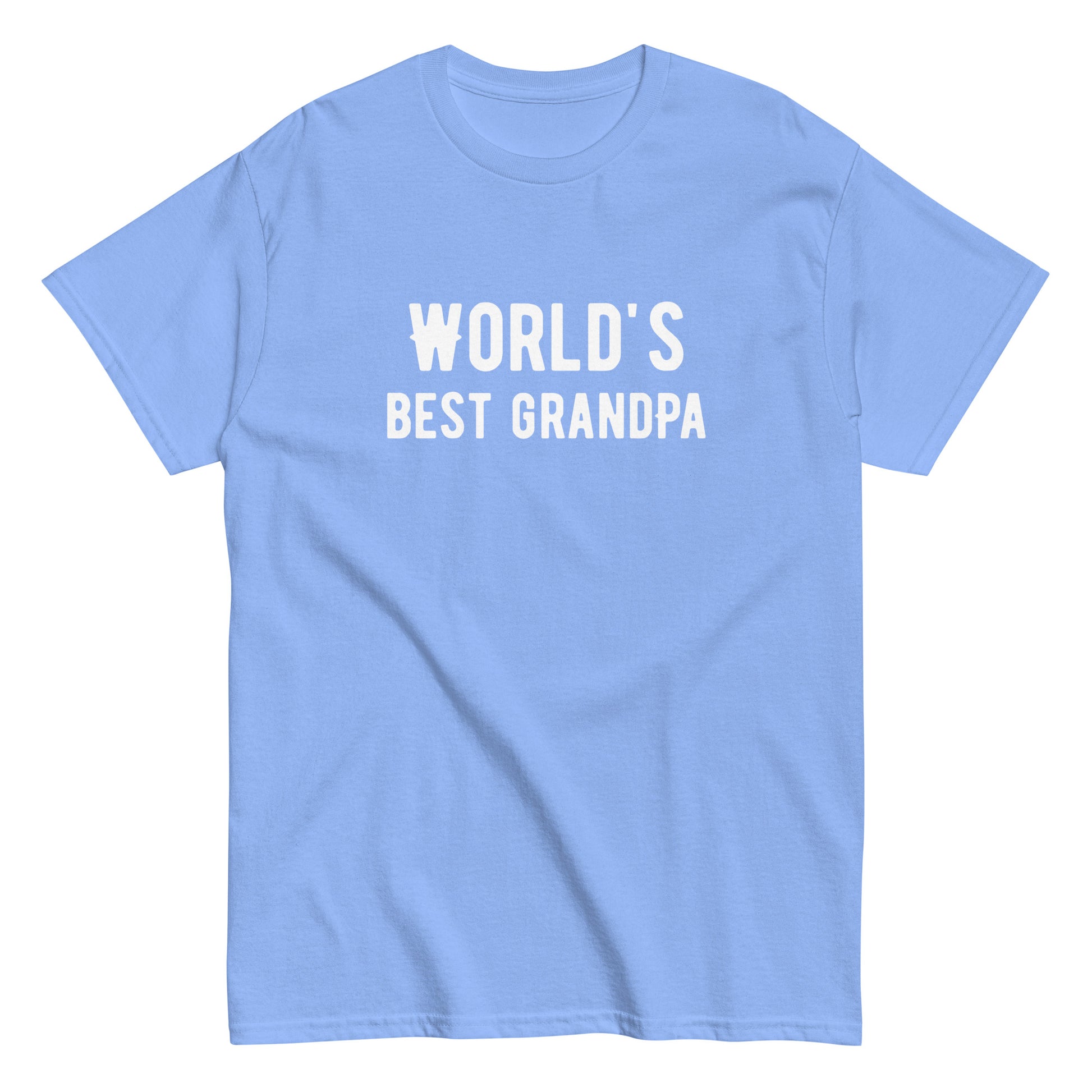 The Worlds Best Grandpa T-Shirt by FunnyDripStore is a black tee with WORLDS BEST GRANDPA in bold white print—an ideal meme shirt for grandpas who love humor.