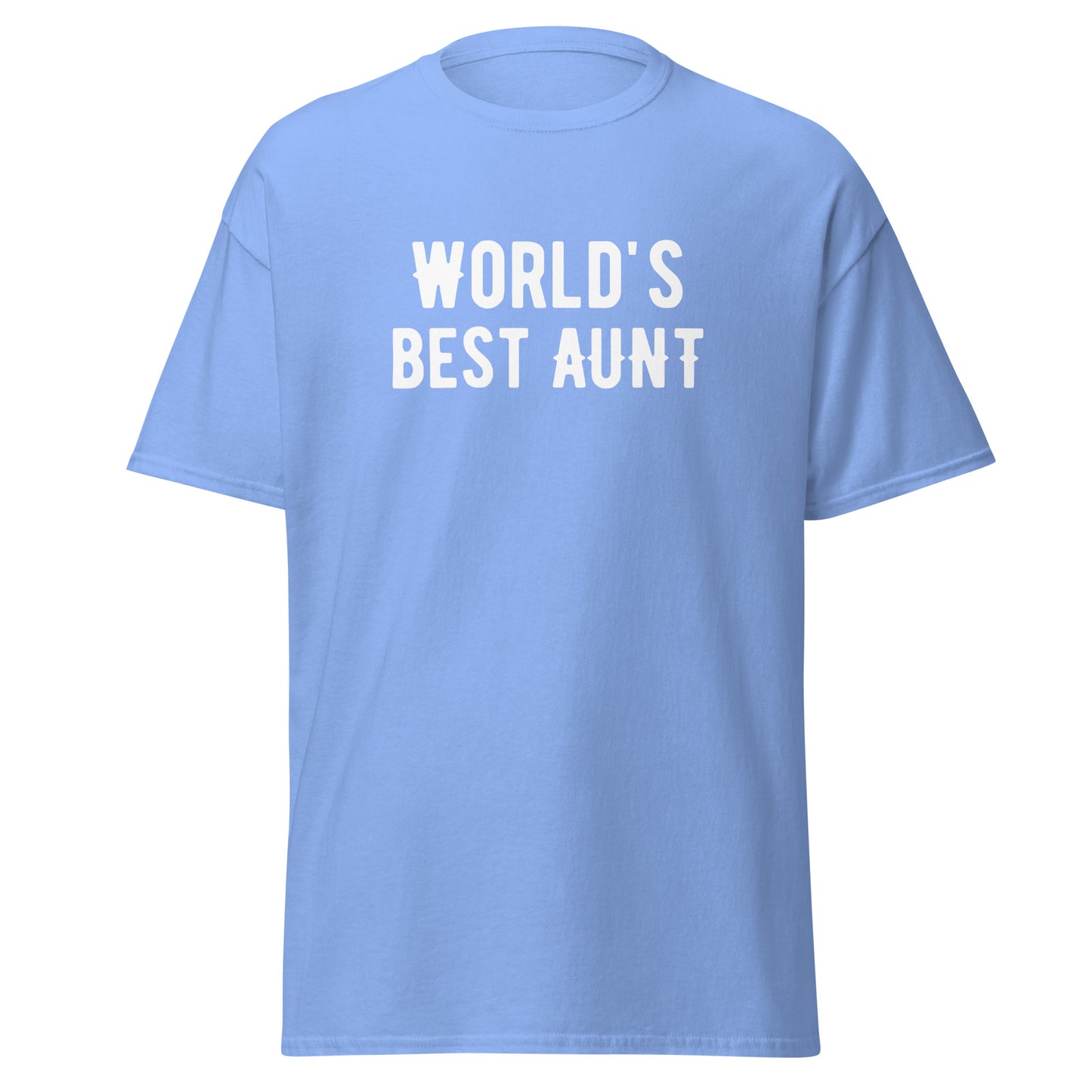 The FunnyDripStore Worlds Best Aunt T-Shirt is a black tee with bold white lettering—ideal for anyone who loves a good meme shirt.