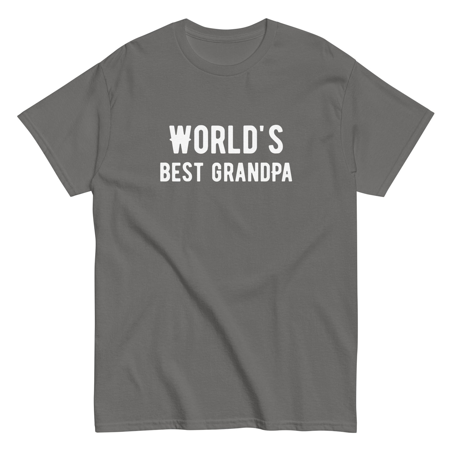 The Worlds Best Grandpa T-Shirt by FunnyDripStore is a black tee with WORLDS BEST GRANDPA in bold white print—an ideal meme shirt for grandpas who love humor.