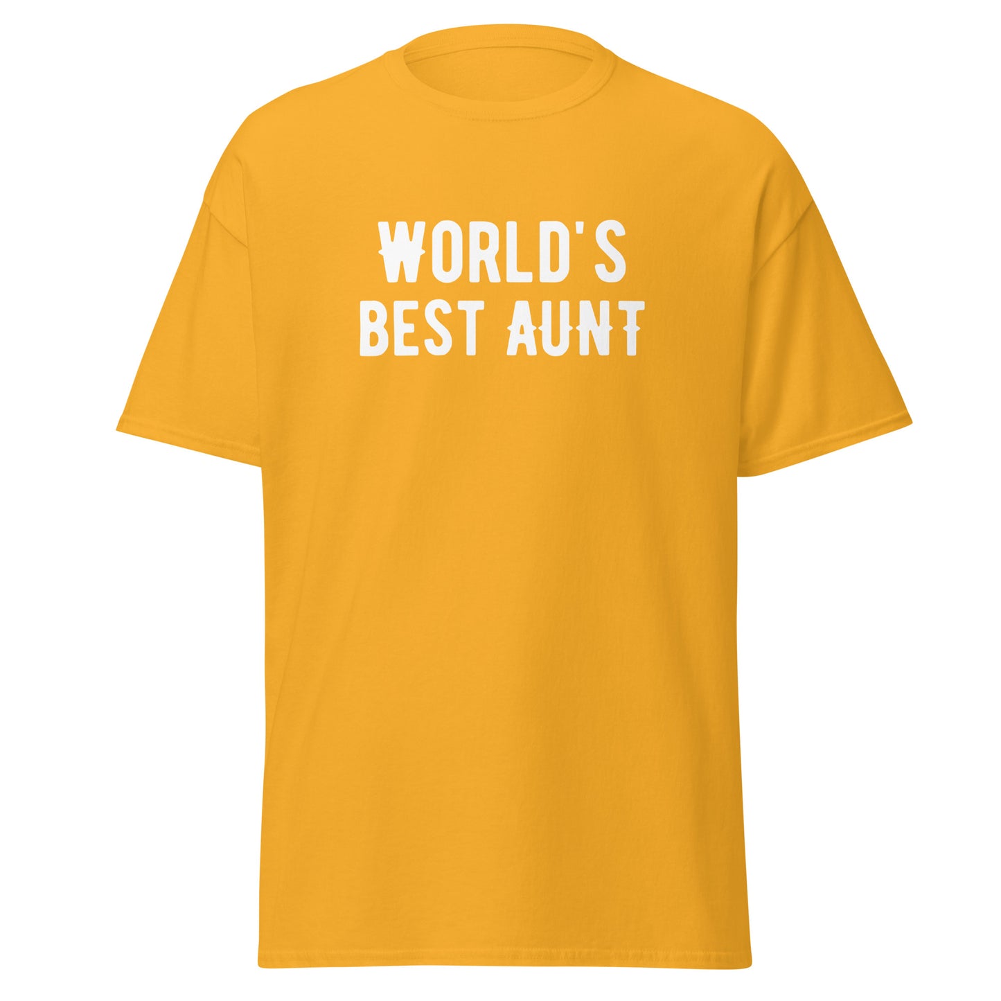 The FunnyDripStore Worlds Best Aunt T-Shirt is a black tee with bold white lettering—ideal for anyone who loves a good meme shirt.