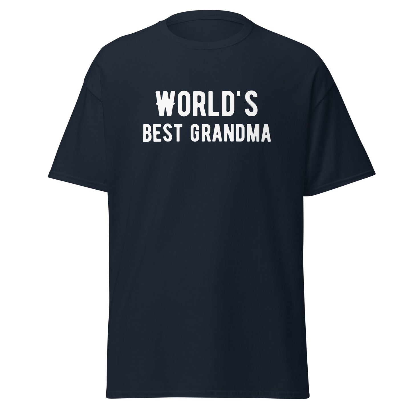 The Worlds Best Grandma T-Shirt by FunnyDripStore comes in cardinal and features bold white lettering—an ideal funny or meme shirt for your favorite grandma.