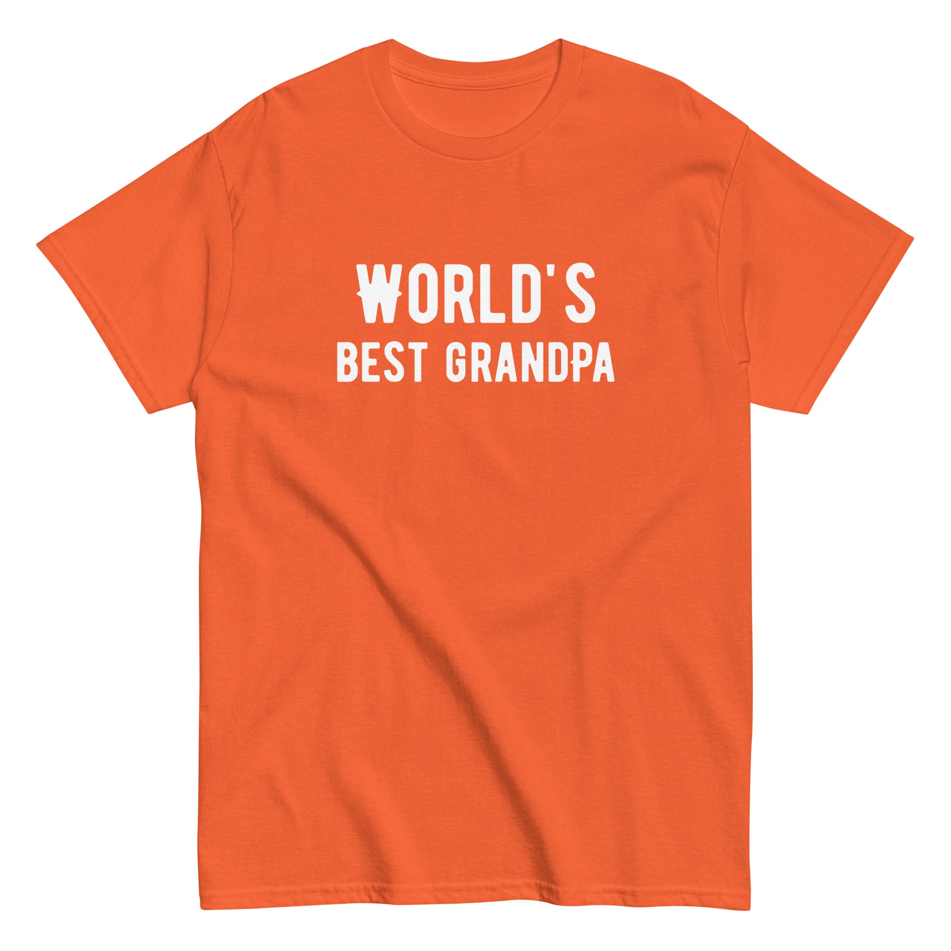 The Worlds Best Grandpa T-Shirt by FunnyDripStore is a black tee with WORLDS BEST GRANDPA in bold white print—an ideal meme shirt for grandpas who love humor.
