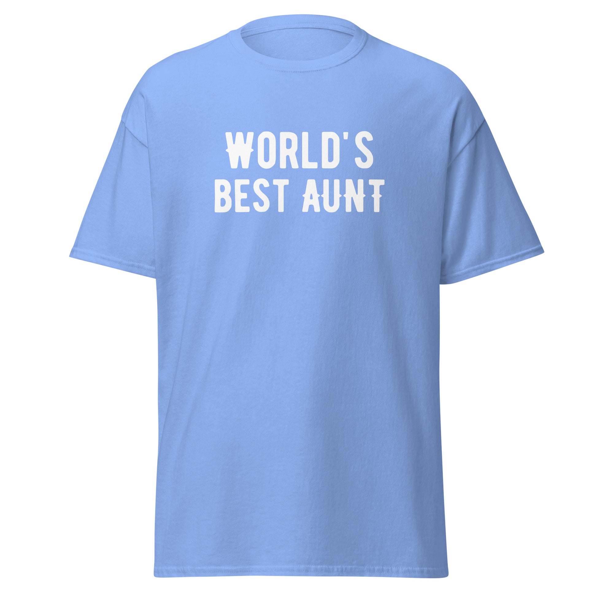The FunnyDripStore Worlds Best Aunt T-Shirt is a black tee with bold white lettering—ideal for anyone who loves a good meme shirt.