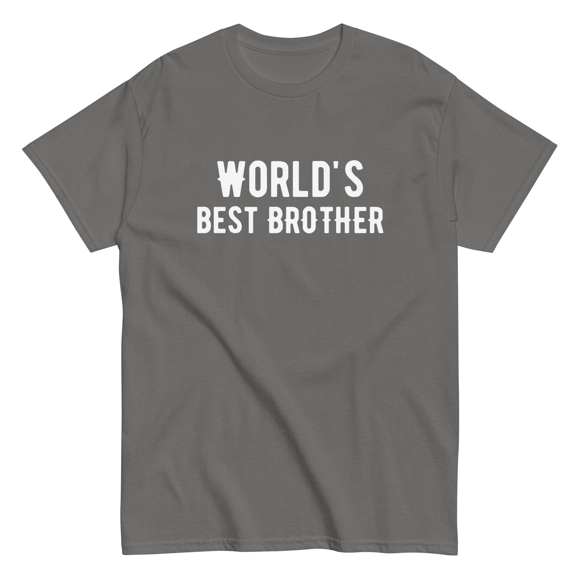 The Worlds Best Brother T-Shirt by FunnyDripStore features the bold phrase in white on a navy shirt—a fun way to show sibling pride.