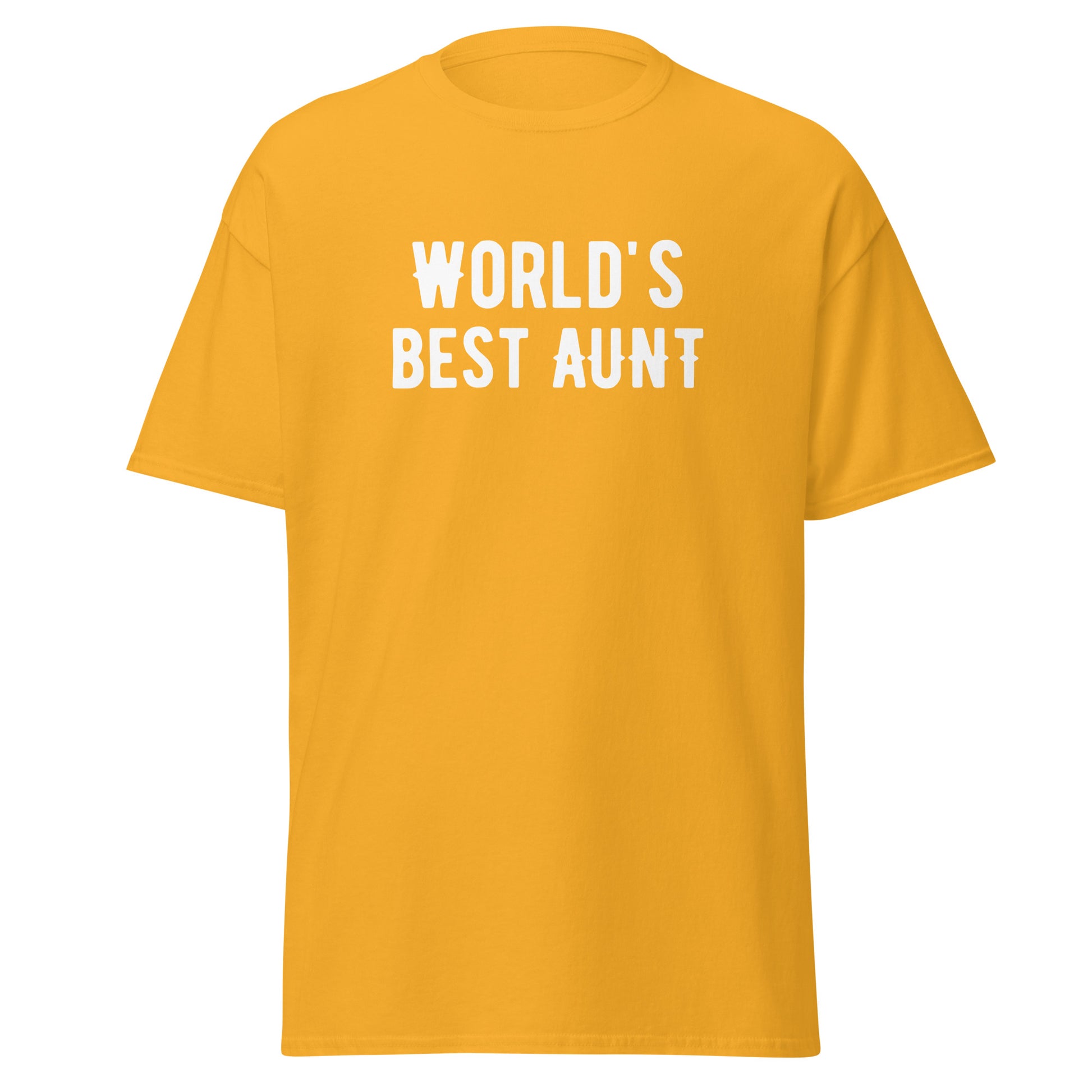 The FunnyDripStore Worlds Best Aunt T-Shirt is a black tee with bold white lettering—ideal for anyone who loves a good meme shirt.