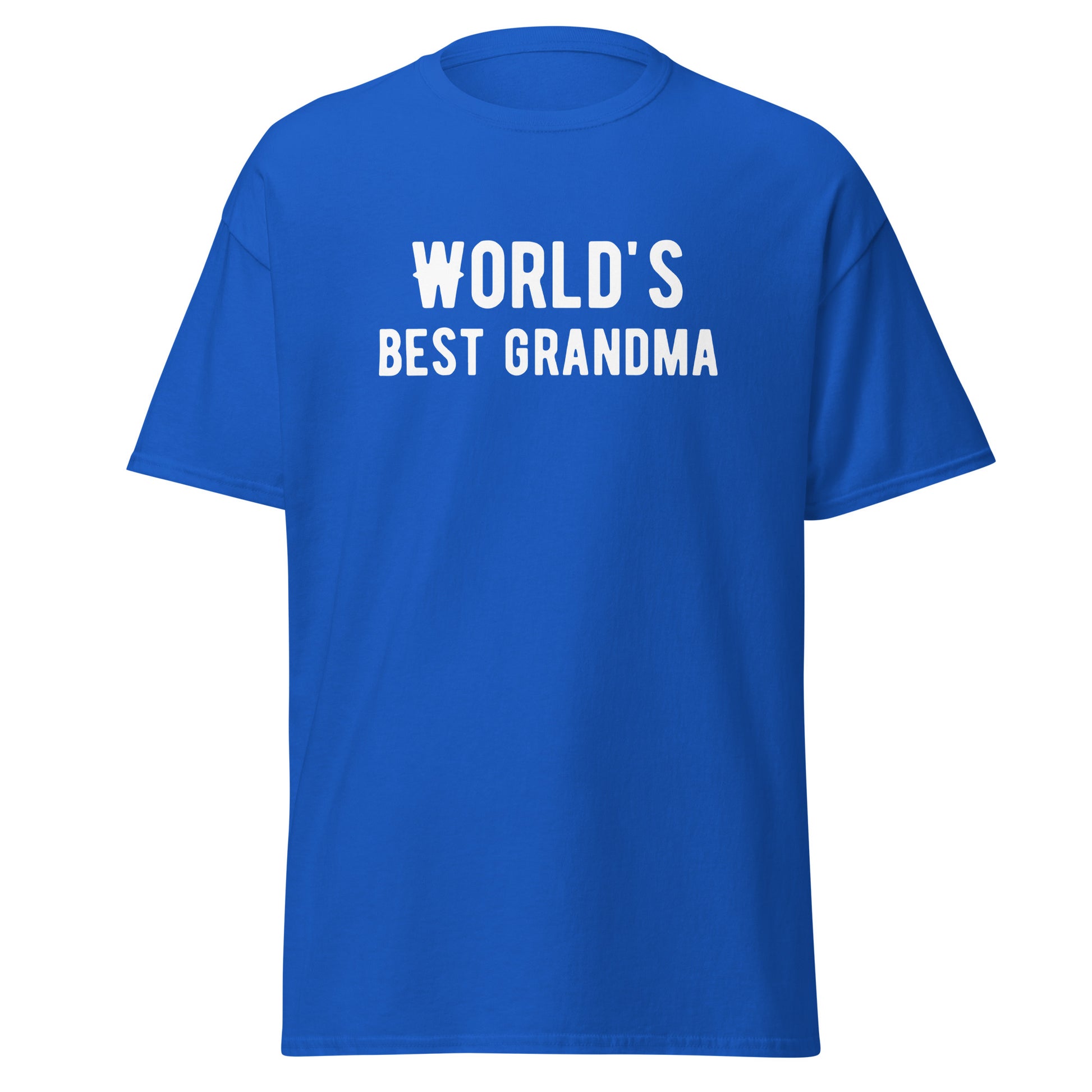 The Worlds Best Grandma T-Shirt by FunnyDripStore comes in cardinal and features bold white lettering—an ideal funny or meme shirt for your favorite grandma.